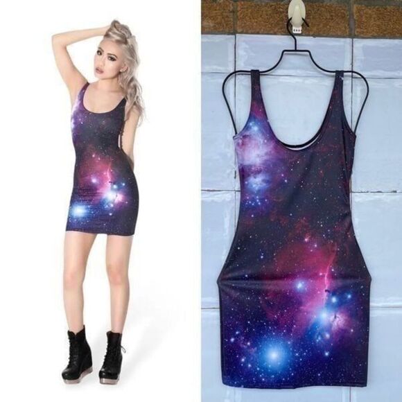 BlackMilk Purple Galaxy Minidress XS - Picture 3 of 9